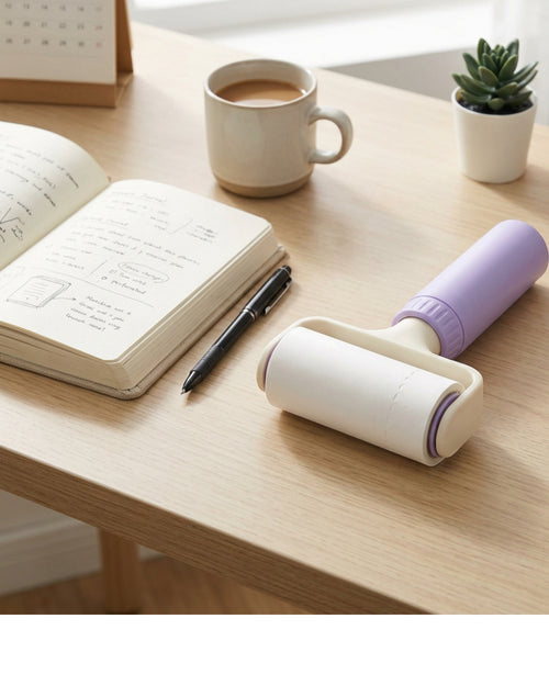 Donp Covered Travel Adhesive Lint Roller 30 Sheets Ivory - Lifestyle view